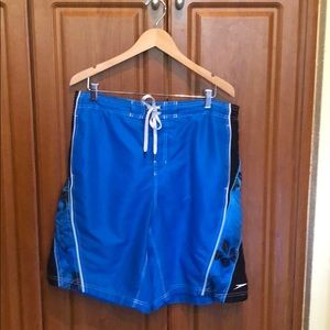Speedo men’s blue & black swimsuit-size X-large